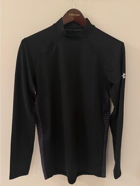Under Armour Black ColdGear Fitted Long Sleeve Top